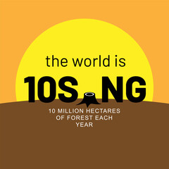 Design for celebrating international forest day