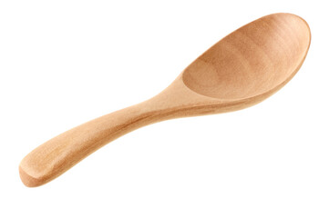 Empty wooden spoon