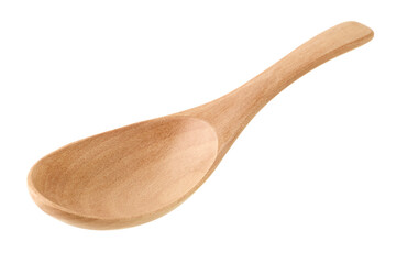 Empty wooden spoon