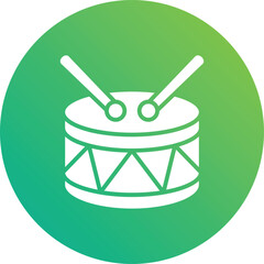 Drum Vector Icon Design Illustration
