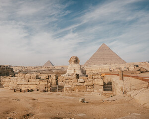 Fototapeta na wymiar Great Sphinx in Giza, Egypt