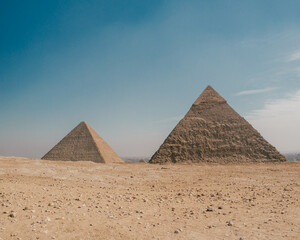 Fototapeta na wymiar Giza pyramids, Egypt