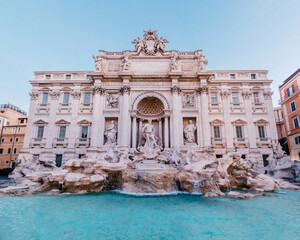 Fototapeta na wymiar Trevi Fountain, Italy, Rome