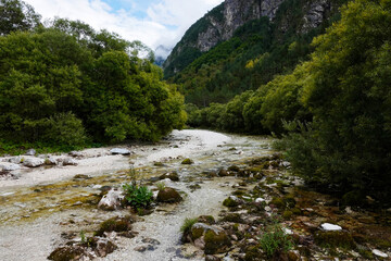 Wildbach Raccolana am Monte Cimone in Italien