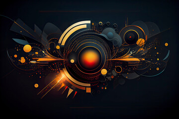 Abstract vector background. Futuristic technology style. Elegant background