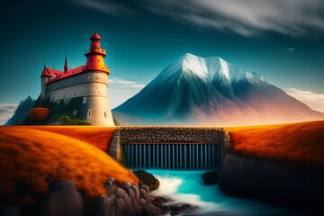 castle on the hill ai generative