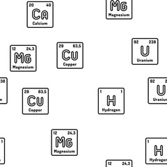 chemical science chemistry vector seamless pattern