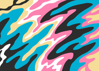 Abstract background with colorful oil painting pattern. Acrylic oil painting illustration