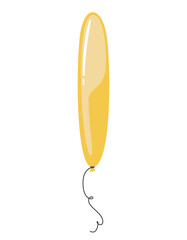 Oval shaped balloon in cartoon style. Beautiful holiday item.