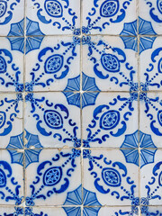 Traditional ornate portuguese decorative tiles azulejos