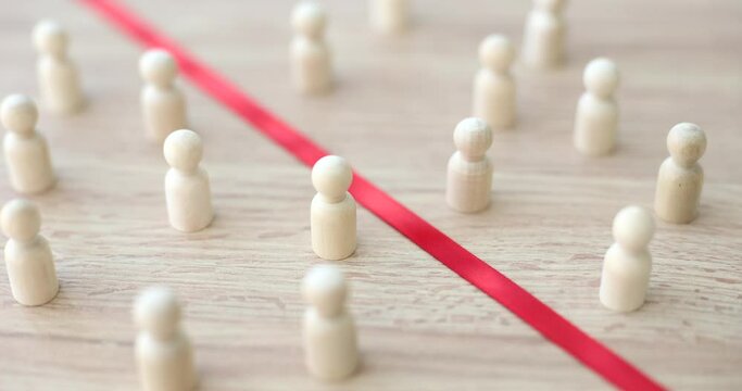 Separation of people boundaries between people have different political views