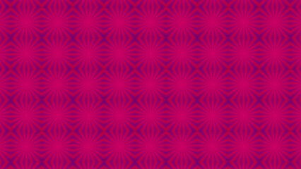 Viva magenta red purple abstract sun and star shapes pattern. Bright retro ornament for wallpaper web banner or cover. Digital grain soft noise effect. Grainy texture background. Vintage illustration