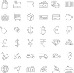 business work icon finance transportation