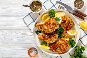baked in oven panko breaded pork chops on bone