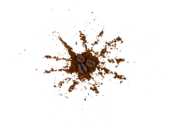 blast coffee stains isolated element