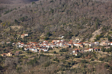 Fototapeta na wymiar Picturesque village of Casas del Conde, Zamora. Castilla León. Spain