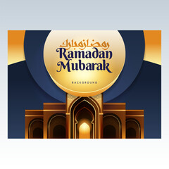 Ramadan mubarak background design template	