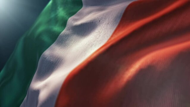 Beautiful waving Ireland flag background. Patriotic Ireland background	