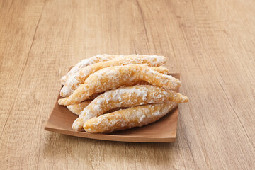 Widaran Manis, Indonesian traditional snack made from flour, egg, and sugar
