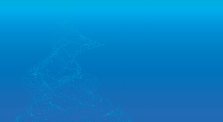 Tornado, abstract digital swirl. Rotating swirling shapes particles. Tornado formation. 3d futuristic vector illustration.