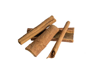 Cinnamon sticks. Isolated on transparent background.
