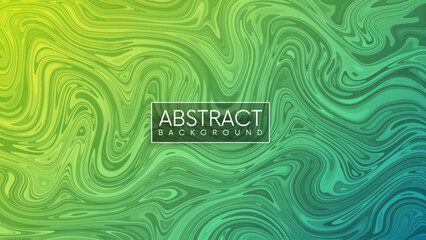 Mixed green natural paint effect abstract vector background. Swirling liquid green paint or resin with flow effect. Ink marbling for modern creative trendy design cover, flyer, poster, brochure © 3d_kot