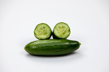 cucumber on a white background