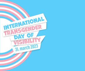 Medium banner for transgender day