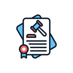 Administrative Law icon in vector. illustration