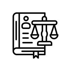 Labor And Social Law icon in vector. illustration