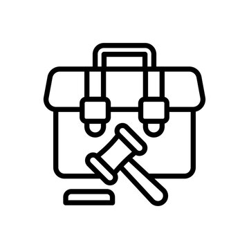 Employment Law Icon In Vector. Illustration