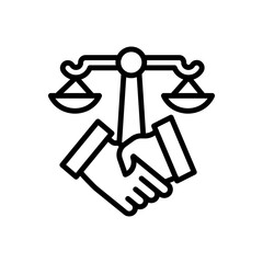 Dispute Resolution icon in vector. illustration