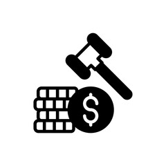 Financial Law icon in vector. illustration