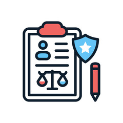 Subpoena icon in vector. illustration