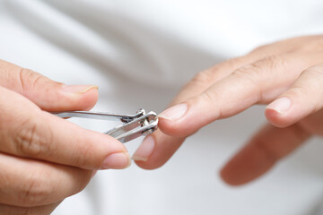 Clean and cut dirty nails to prevent germs and bacteria.