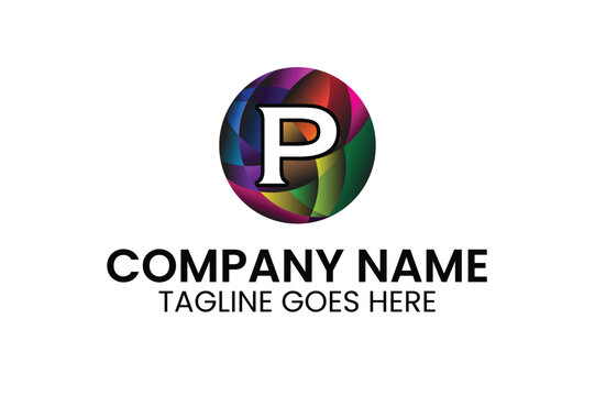 P Mosaic Logo , P Letter Logo, P Logo, Creative Logo, Artsy Style Logo, Colorful Logo, Abstract Logo, brand, illustration ,vector