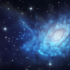 Obraz na płótnie Canvas background with space - Stars Galaxy Background - Generative AI