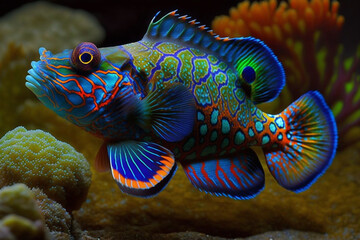 Mandarin Fish. Generative AI