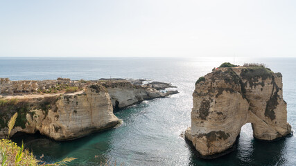 Pigeon Rocks in Beirut Lebanon