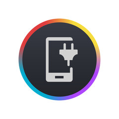 Mobile Charging Plug - Pictogram (icon) 