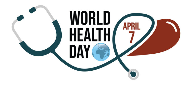 World health day vector image.