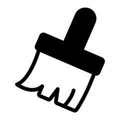 paint brush glyph icon