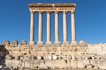 The Roman temple complex at Baalbek, Lebanon