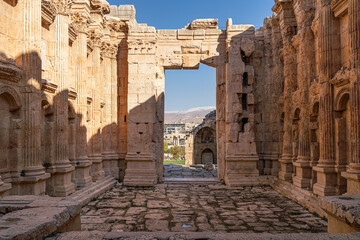 Obraz premium Temple of Bacchus, Baalbek, Lebanon 