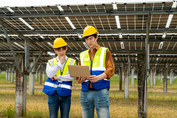 Solar panel, photovoltaic, alternative electricity source - concept of sustainable resources.