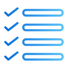 Obraz premium list gradient icon