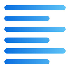 Obraz premium left align gradient icon