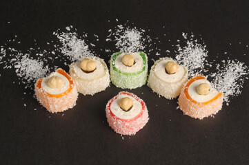 turkish delight with hazelnut