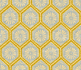 Seamless African pattern. Print for textiles, home decor. Grunge vintage texture. Ethnic and tribal motifs. Vector illustration.