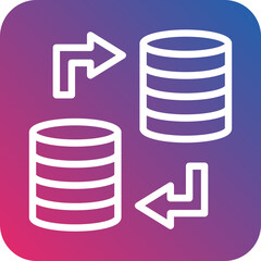 Vector Design Data Transfer Icon Style